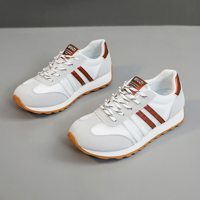 Damen Sportliche Sneakers mit atmungsaktiver Mesh-Oberfläche und rutschfester Laufsohle EB