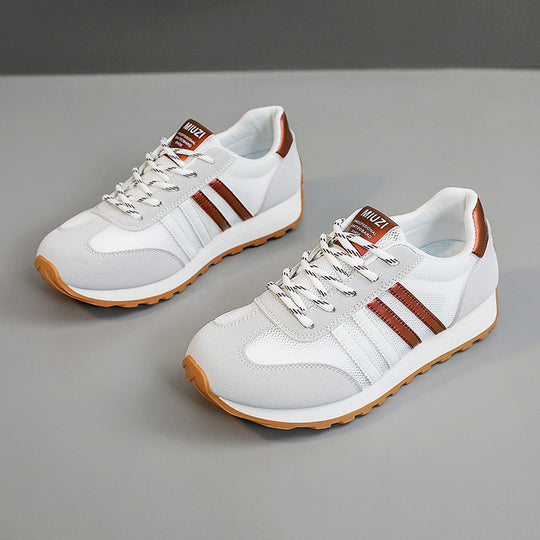 Damen Sportliche Sneakers mit atmungsaktiver Mesh-Oberfläche und rutschfester Laufsohle EB