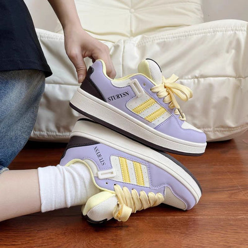 Damen Sneakers im modischen Retro-Stil mit weicher Polsterung EB