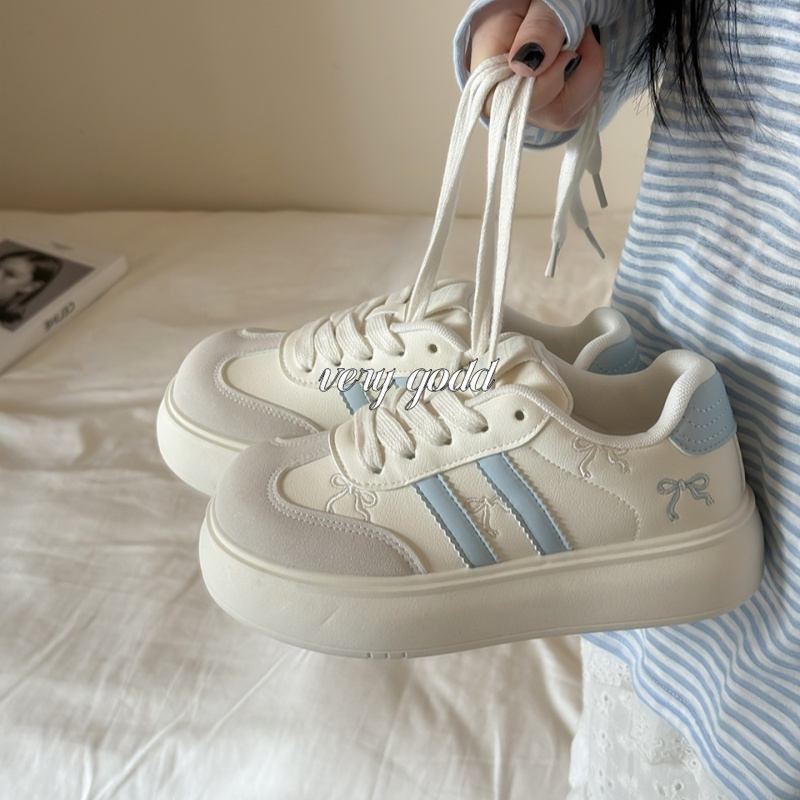 Damen Sportliche Sneakers mit dicker Sohle und trendigem Design EB