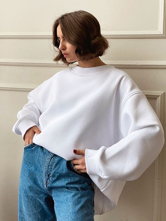 Damen lässiger Oversized Sweatshirt EB