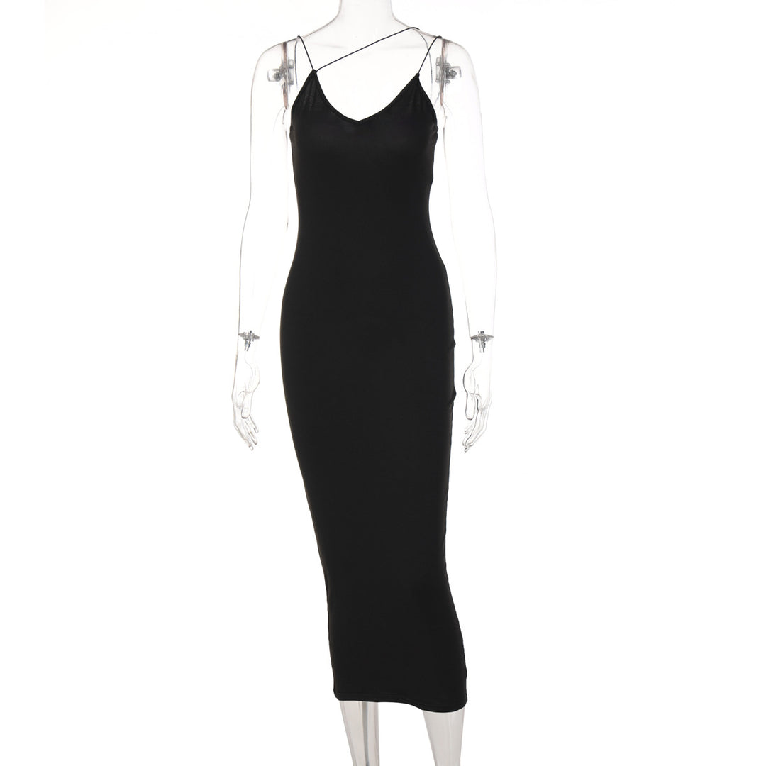 Damen Leopardenmuster Maxikleid EB