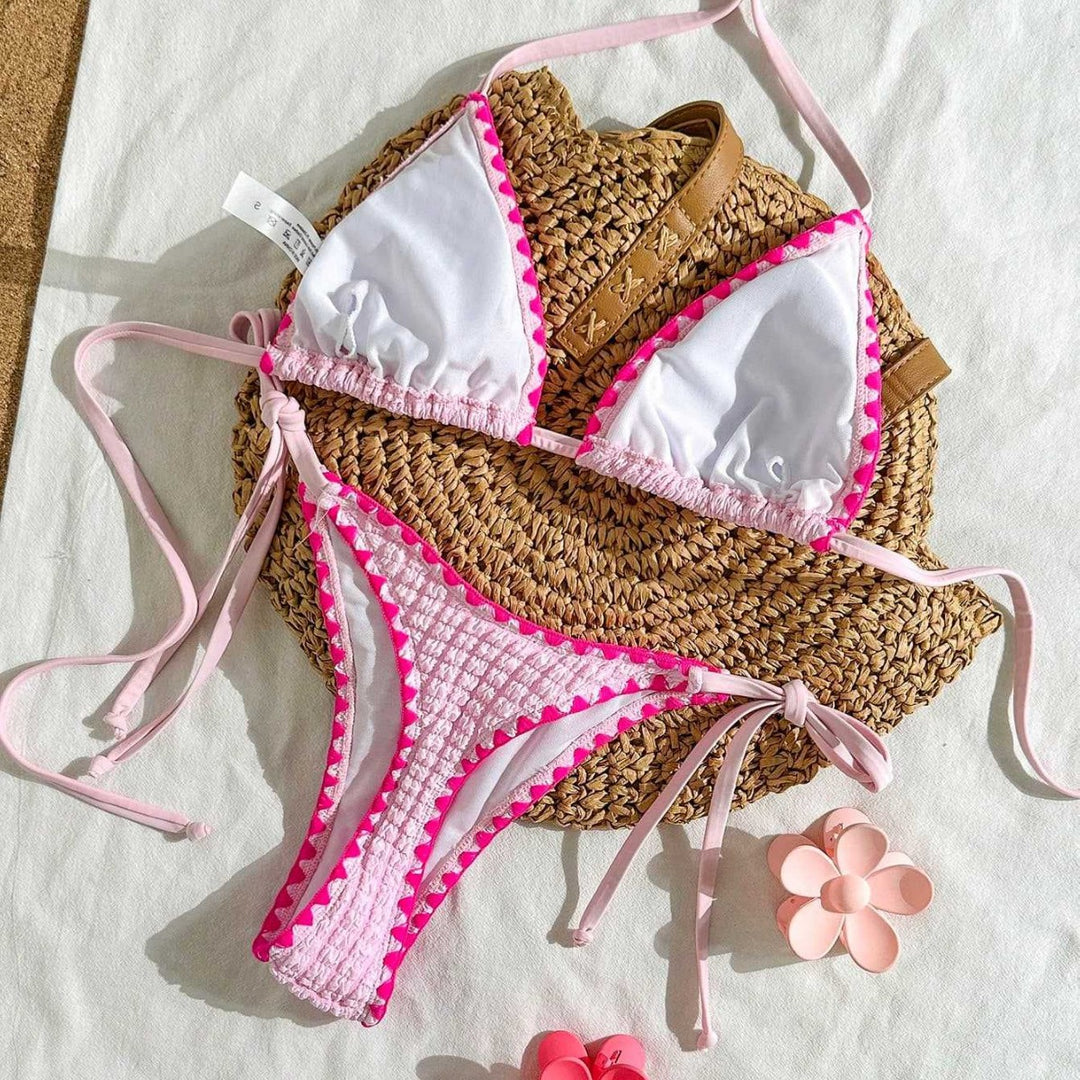 Damen Triangel-Bikini mit raffinierten Rüschendetails EB