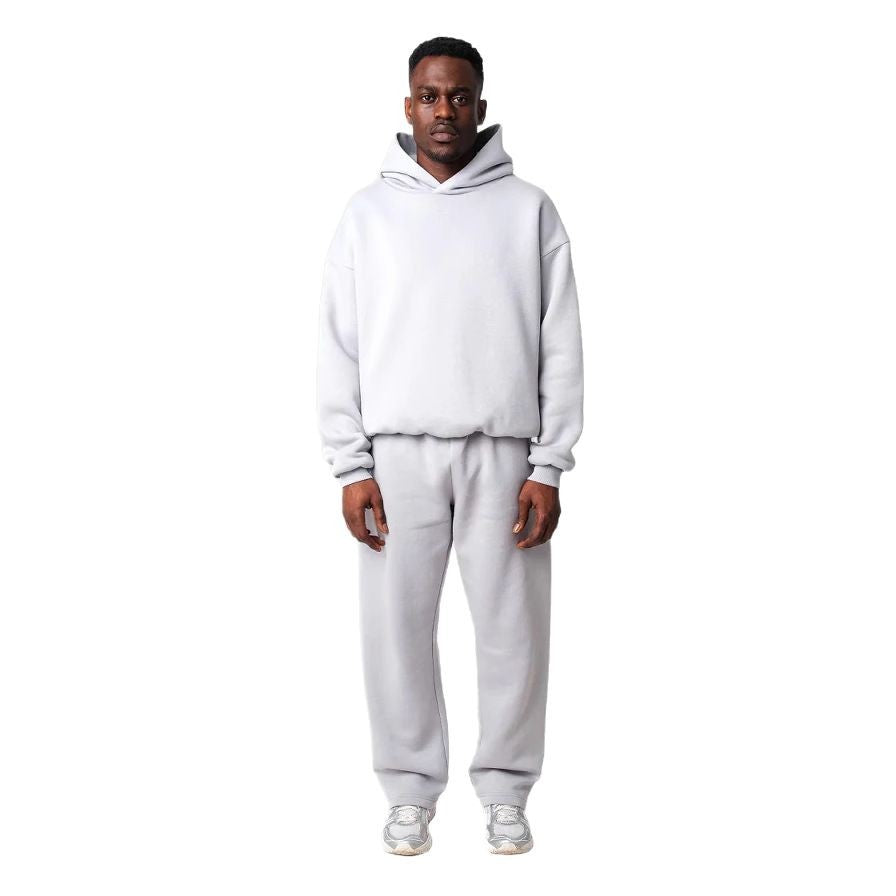 Unisex nan gemütliches Loungewear-Set mit hohem Rollkragen, relaxed-fit Sweatshirt und gerader Sweatpants EB