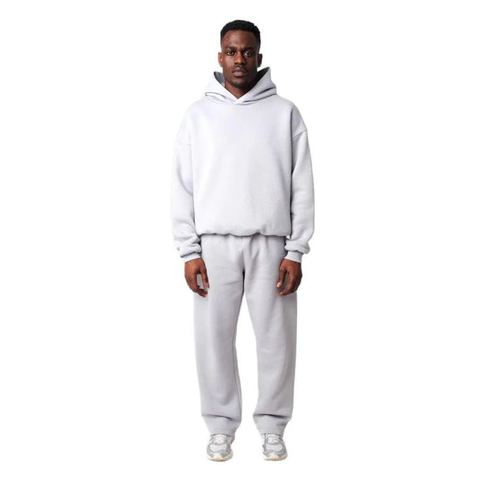 Unisex nan gemütliches Loungewear-Set mit hohem Rollkragen, relaxed-fit Sweatshirt und gerader Sweatpants EB