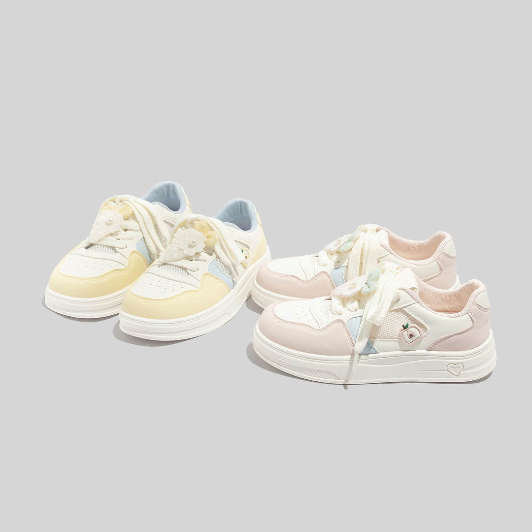 Damen Sneakers mit verspieltem Fruchtmotiv und komfortabler Dämpfung EB