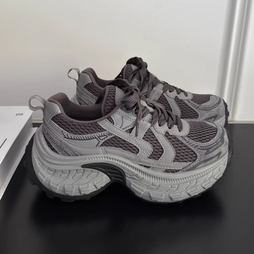 Damen Lauf-Sneaker mit atmungsaktivem Mesh-Obermaterial und stoßdämpfender Sohle EB