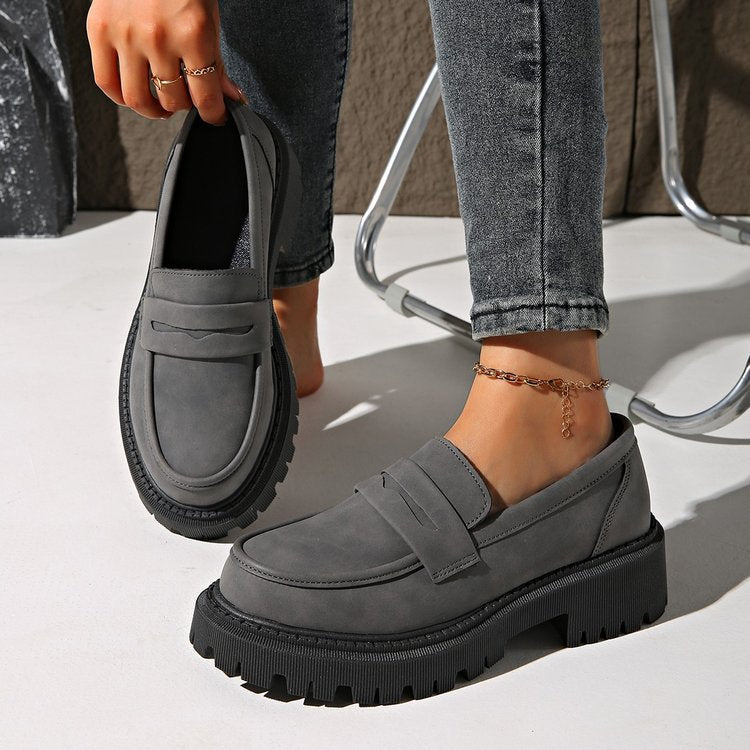 Damen Chunky Mokassins mit robustem Profil EB