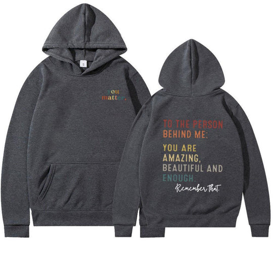 Damen Kapuzenpullover mit motivierendem Schriftzug EB