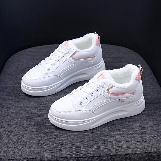 Damen warme High-Top Sneaker mit kuscheligem Innenfutter und rutschfester Sohle EB