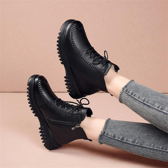 Damen behaarte Winterstiefel mit isolierendem Innenfutter und rutschfester Sohle EB