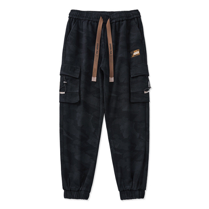 Herren Cargohose mit funktionalen Reißverschlusstaschen und elastischem Bund EB