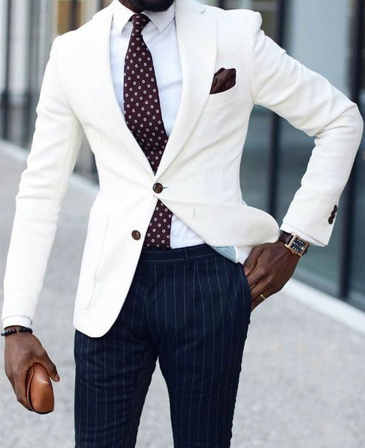 Herren eleganter Leinenblazer mit schmalem Schnitt EB