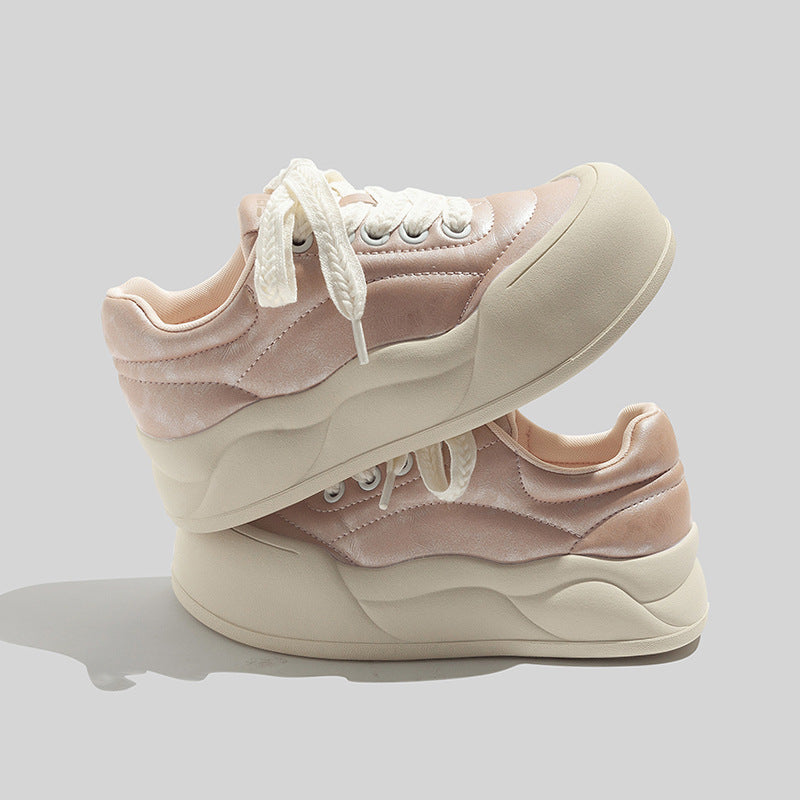 Damen Trendige Sneaker mit komfortabler Sohle und modischer Obermaterialkombination EB