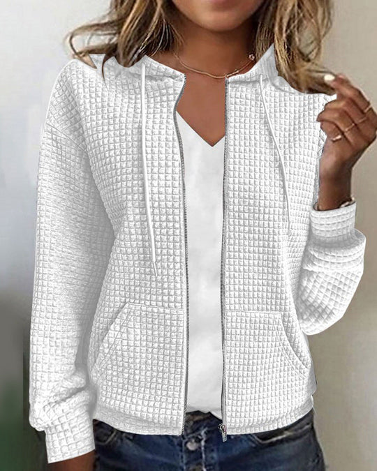 EB | Freizeitjacke mit Tasche In Einfarbig