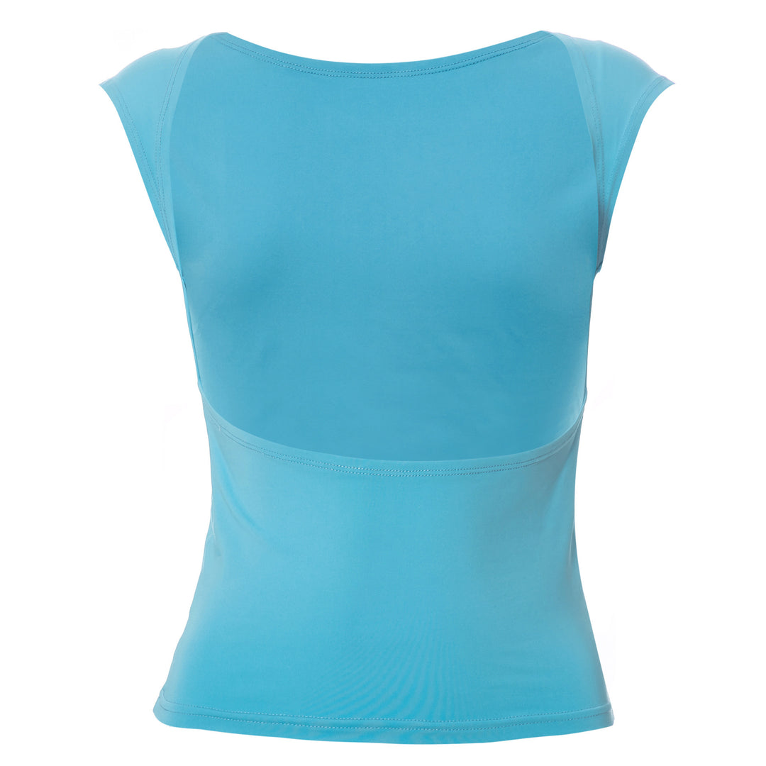 Damen körpernahes Kurzarmshirt aus elastischem Material EB