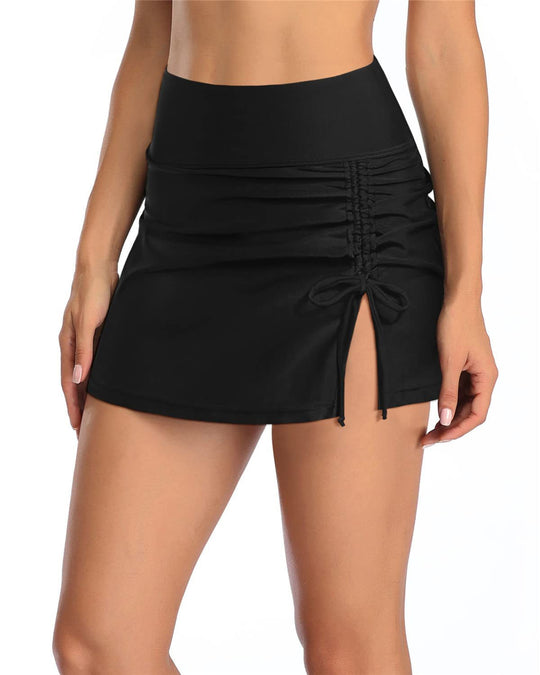 Damen Sportlicher Wickelrock EB