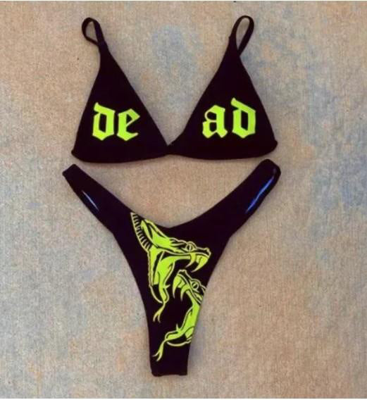 Damen Bikini-Set mit aufregendem Grafikdesign EB