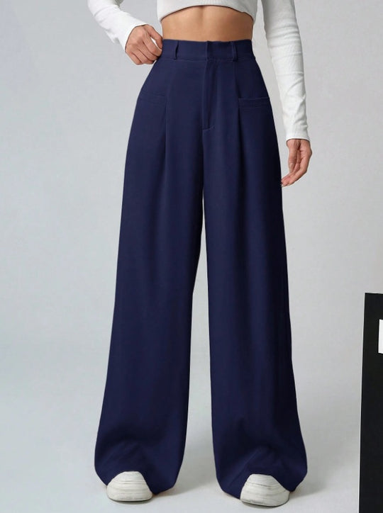 Damen Weite Bundfaltenhose EB