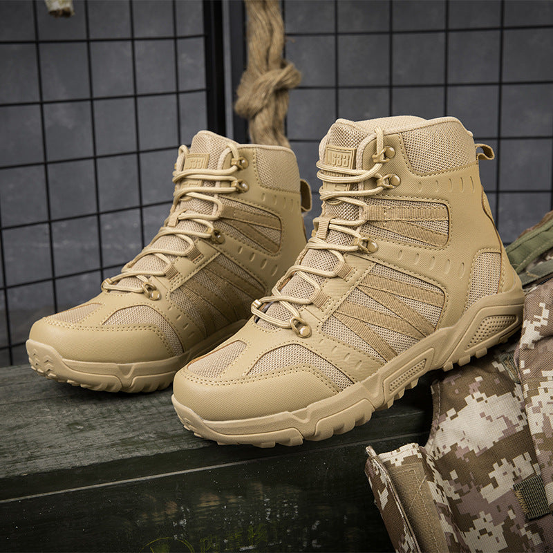 Herren taktische Wanderschuhe mit verstärktem Knöchelschutz und rutschfester Sohle EB