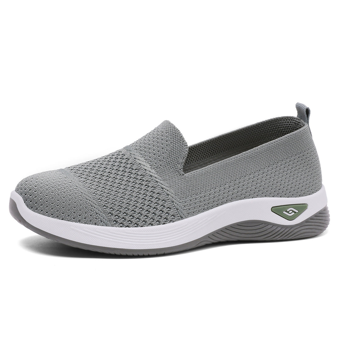 Damen Atmungsaktive Slip-On Freizeitschuhe mit flexibler Sohle EB