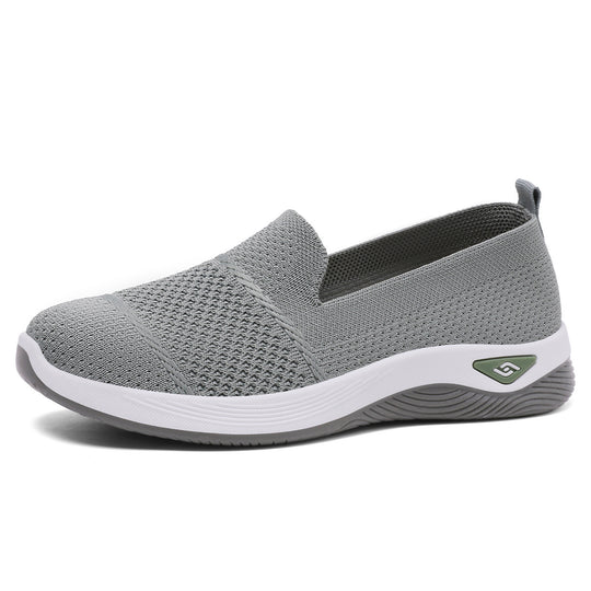 Damen Atmungsaktive Slip-On Freizeitschuhe mit flexibler Sohle EB