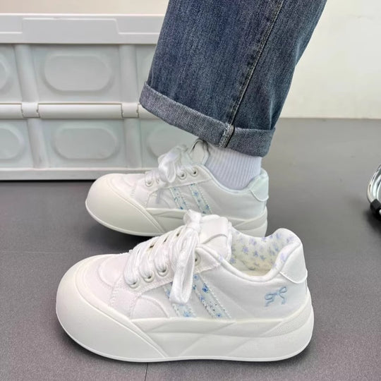 Damen Sportliche Sneakers mit atmungsaktiver Mesh-Oberfläche und innovativem Schnürsystem EB