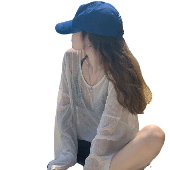 Damen cropped Sweatshirt im modernen Batikdesign mit weiten Ärmeln und Rundhalsausschnitt EB