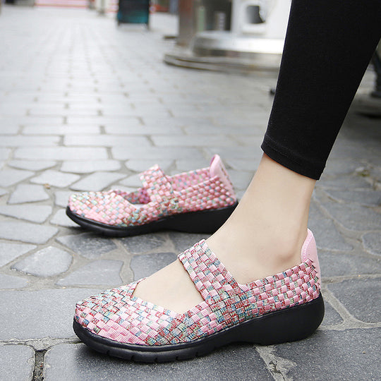 Damen Komfortable Ballerinas mit flexiblem Design und rutschfester Sohle EB