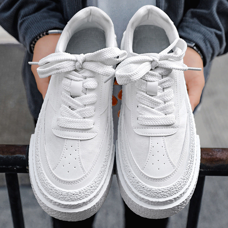 Damen modische Sneaker mit dicker Sohle und atmungsaktivem Obermaterial EB