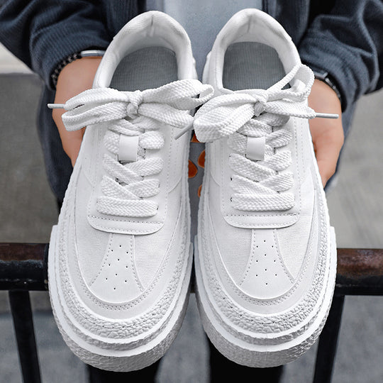 Damen modische Sneaker mit dicker Sohle und atmungsaktivem Obermaterial EB
