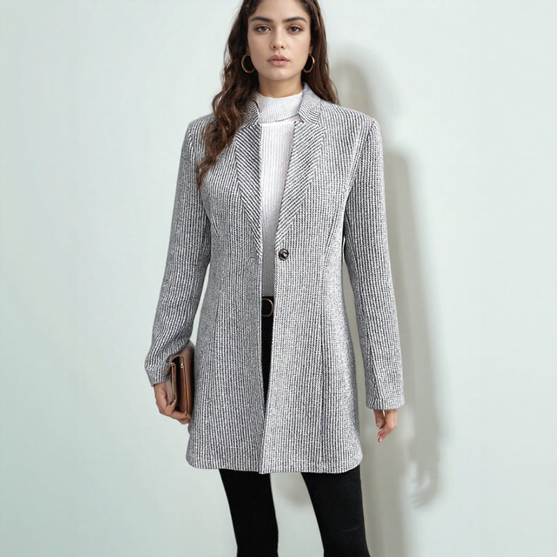 Damen eleganter Blazer mit strukturiertem Design EB