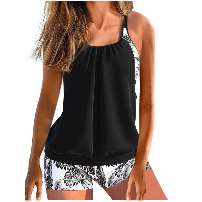 Damen Tankini-Set mit raffinierten Rüschendetails und sportlichem Schnitt EB