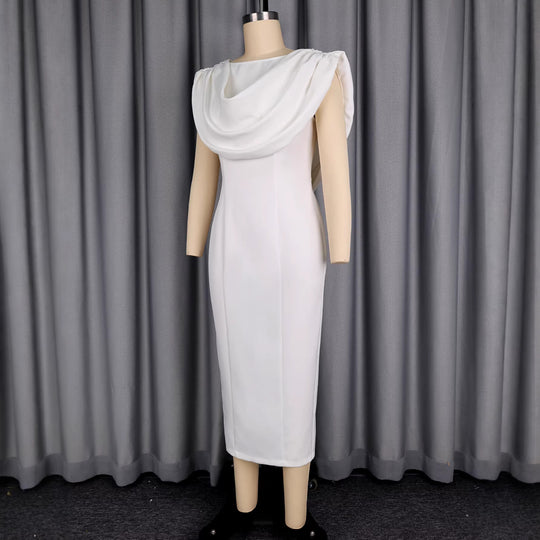 Damen Etuikleid mit eleganter Drapierung EB