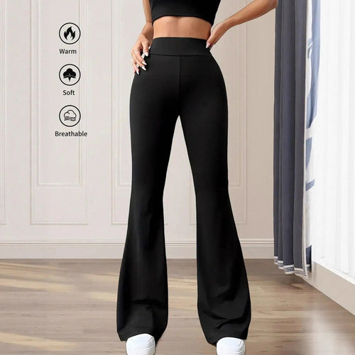Damen Flared Pants aus warmem und atmungsaktivem Stoff EB