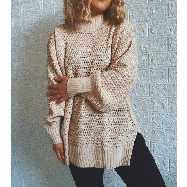 EB | Fester Strickpullover mit Geripptem Muster