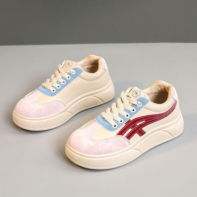 Damen modische Sneakers mit komfortabler Plattform und sportlichen Akzenten EB