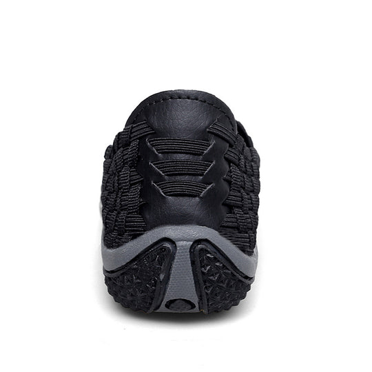 Damen Bequeme Freizeit-Slipper mit elastischer Netzstruktur und rutschfester Sohle EB
