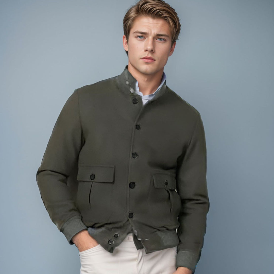 Herren nan Lederhandschuhe mit dekorativer Ziernähung und wärmendem Futter EB