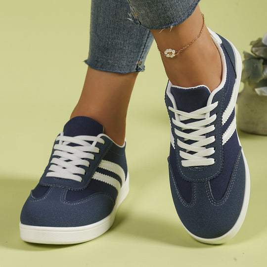 Damen Modische Sneakers im sportlichen Design mit Kontraststreifen EB