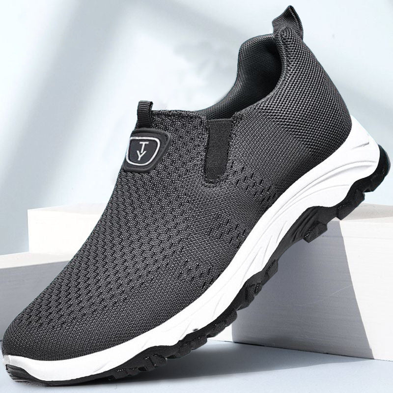 Damen Sportliche Slip-On Sneakers mit flexiblem Design und atmungsaktiver Oberflächenstruktur EB