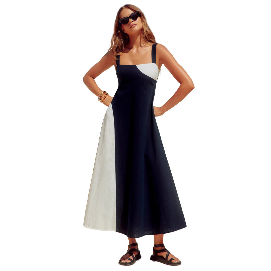 Damen Maxikleid aus atmungsaktivem Stoff EB