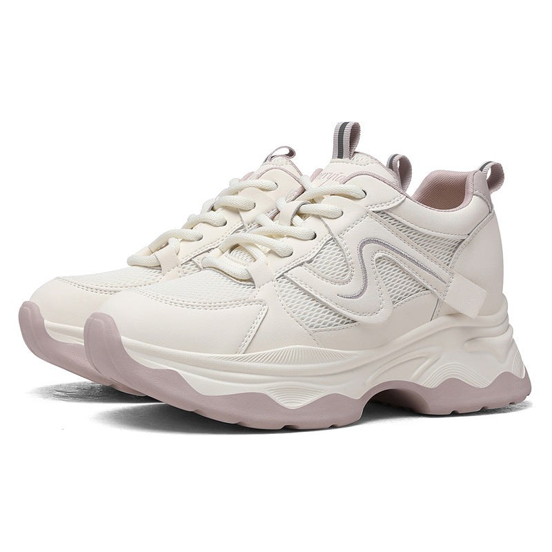 Damen Sportliche Chunky Sneaker mit atmungsaktivem Obermaterial und dämpfender Sohle EB