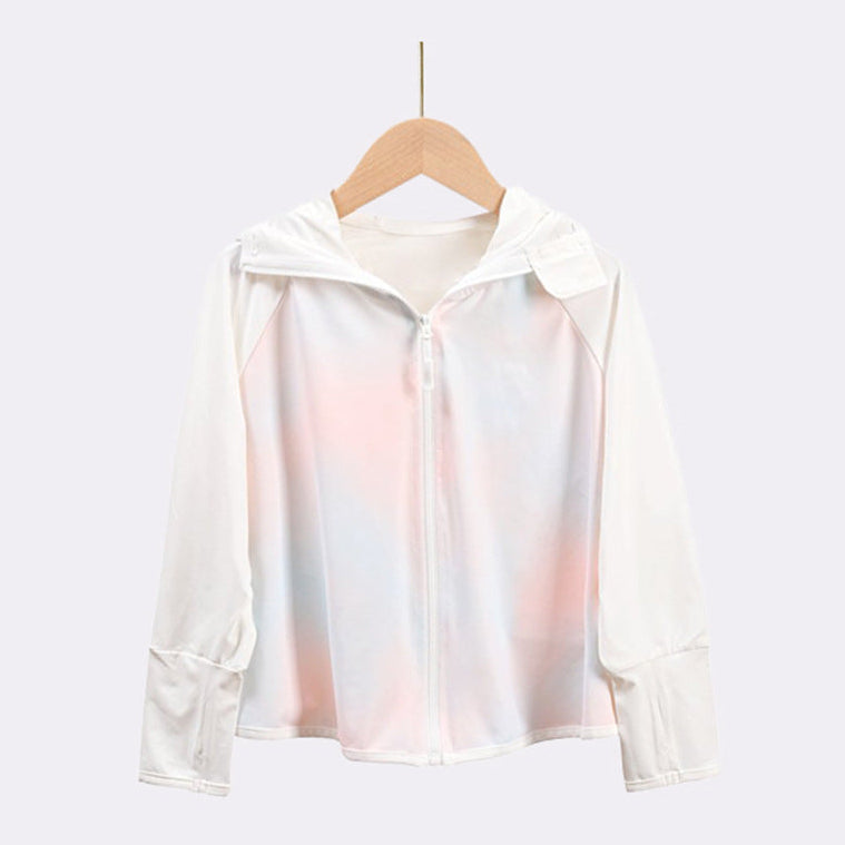Mädchen funktionale UV-Schutzjacke mit Kapuze EB