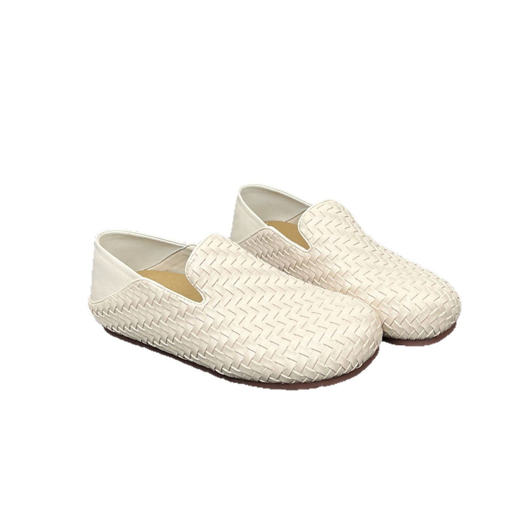 Damen Bequeme Mokassins mit raffiniertem Flechtdesign EB