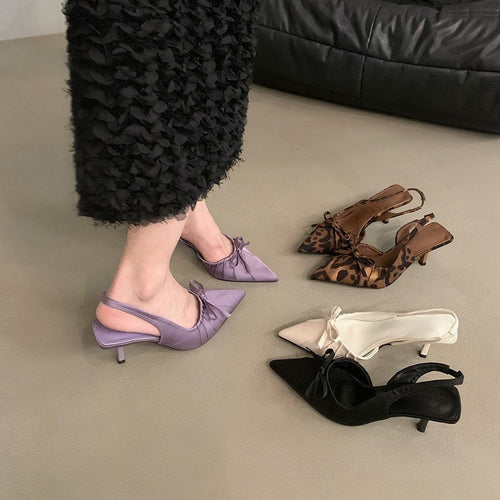 Damen Slingpumps mit eleganter Raffung EB