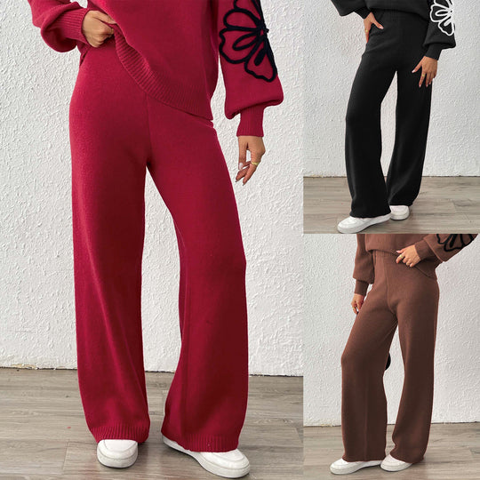 Damen Weite Strickhose EB