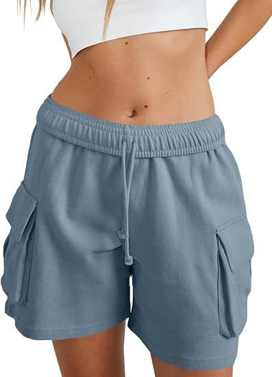 Damen lässige Freizeithose mit komfortablem Gummibund und praktischen Seitentaschen EB