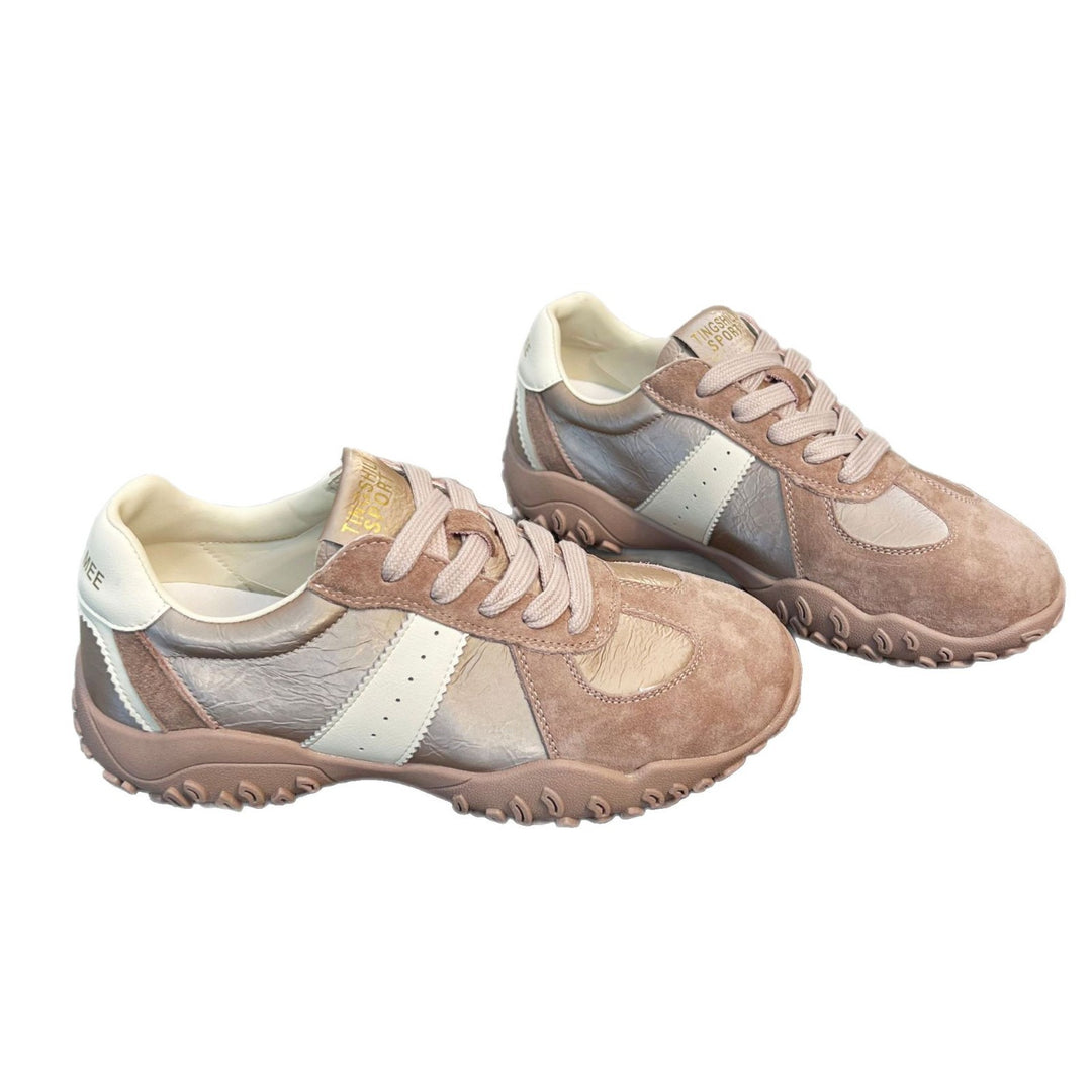 Damen modische Sneakers mit atmungsaktiver Oberflächenstruktur und rutschfester Sohle EB
