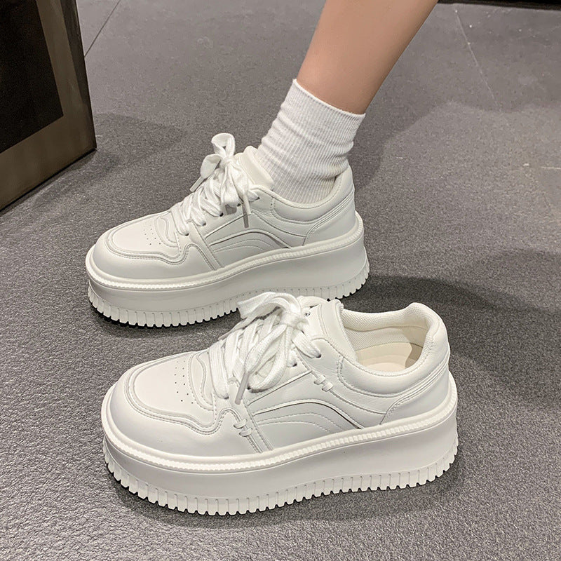 Damen Sneakers mit dickem Plateau und atmungsaktivem Obermaterial EB
